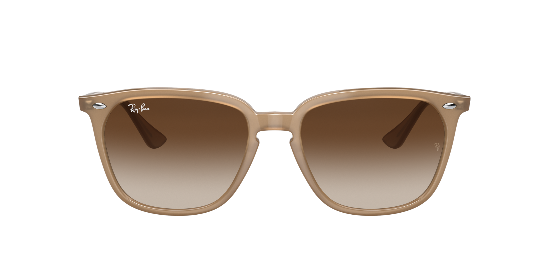 RB4362 Lichtbruin KunststofSunglass Frames van B24, met getinte lenzen