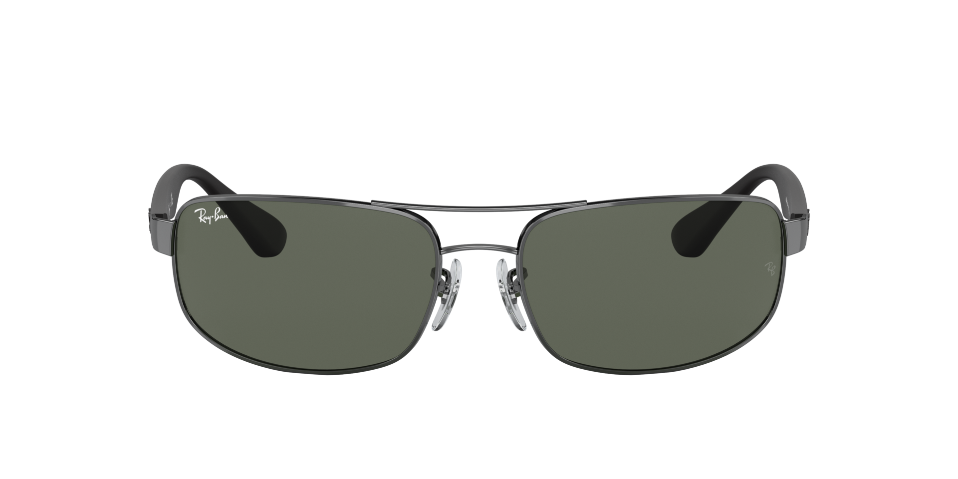 RB3445 Staalgrijs MetaalSunglass Frames van B24, met getinte lenzen