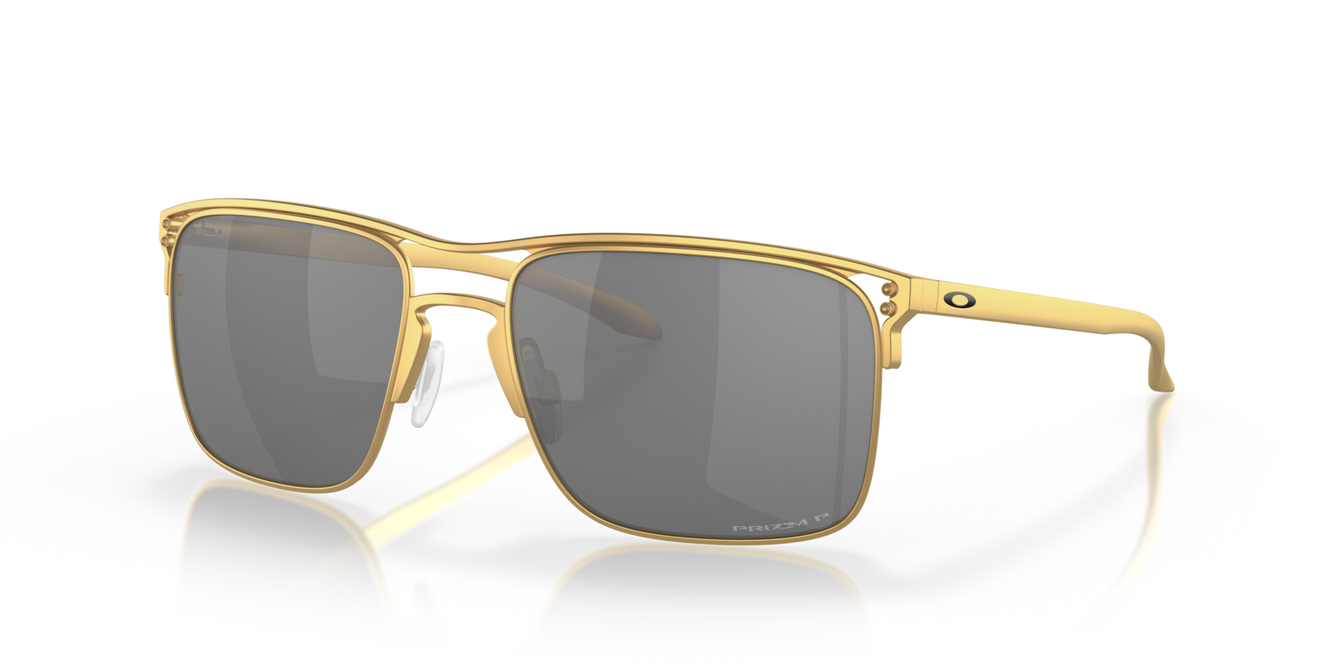 Holbrook™ TI Gold satiniert TitanSunglass Frames von B24, Dreiviertelansicht