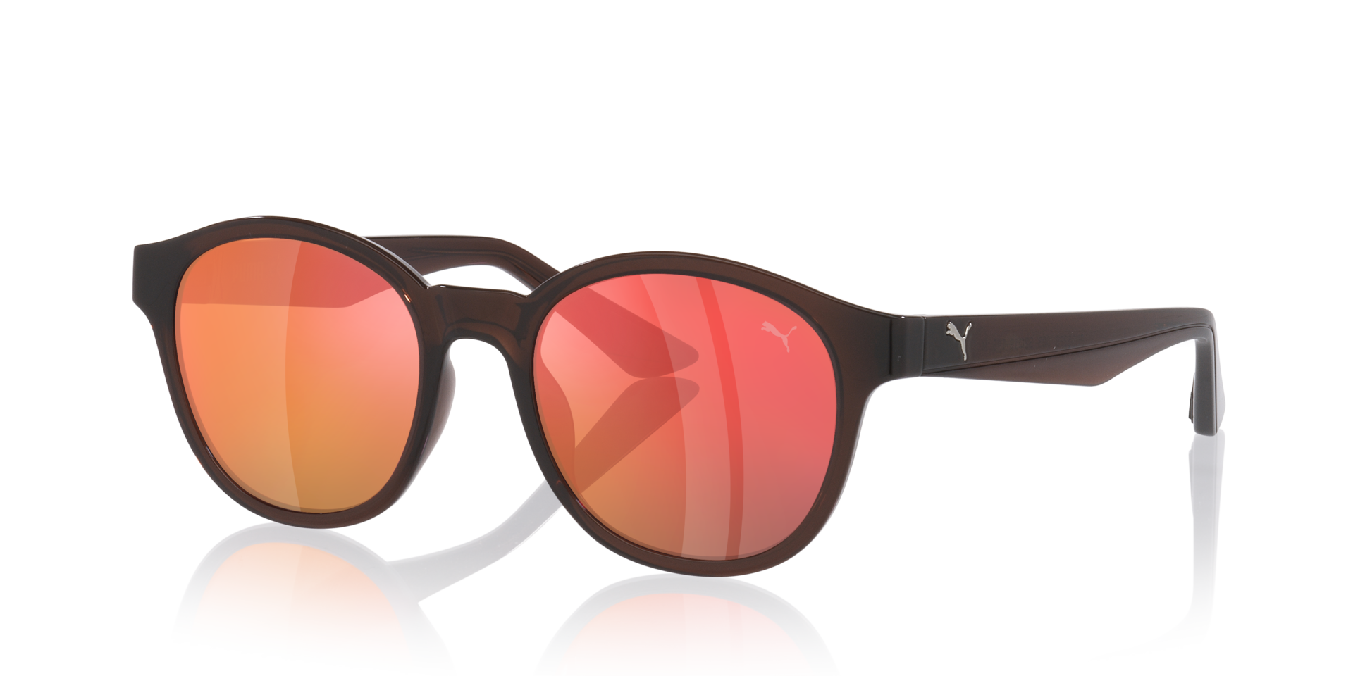 Pu0522S Braun KunststoffSunglass Frames von B24, Dreiviertelansicht