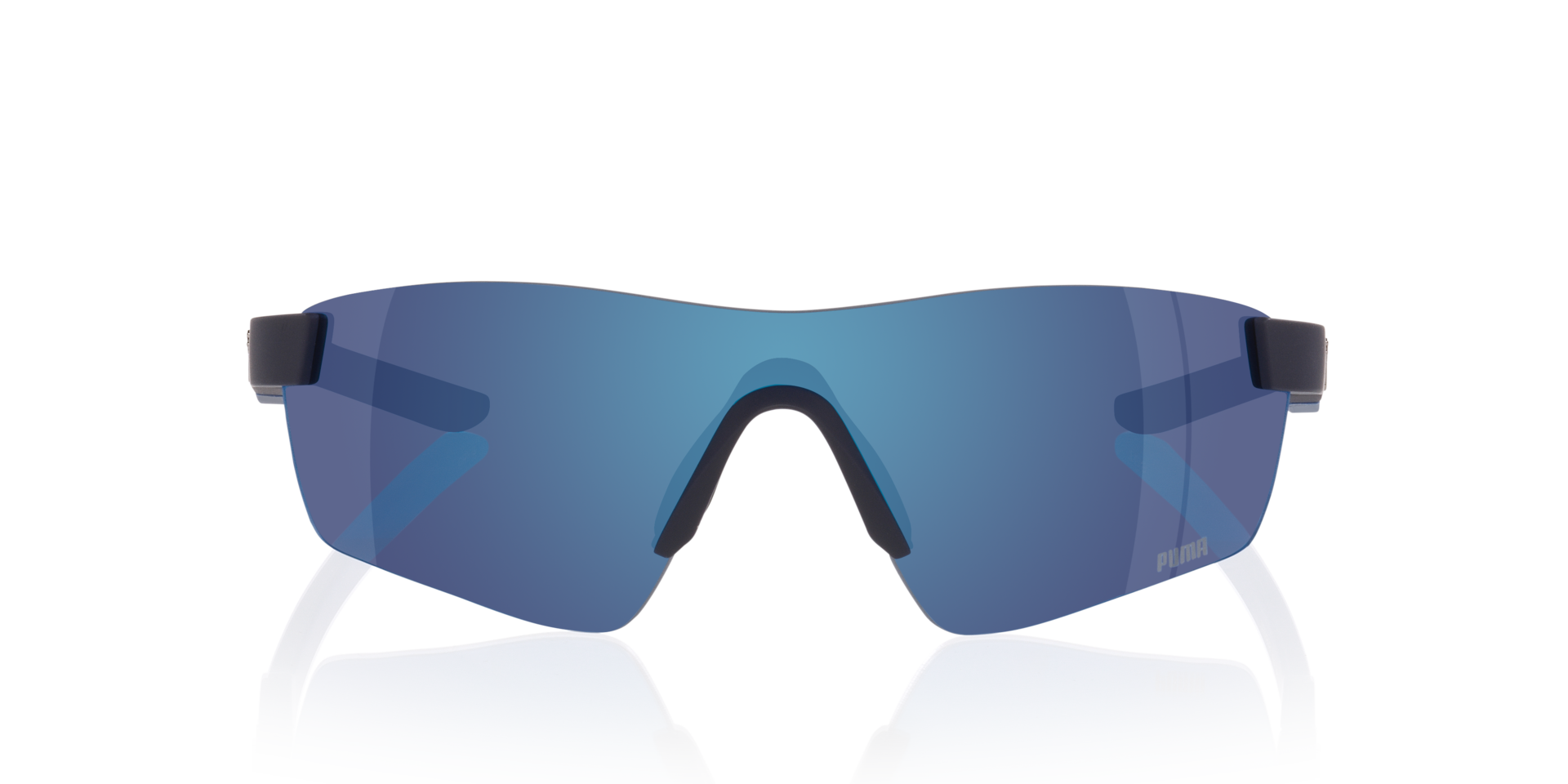 PU0481S Blauw KunststofSunglass Frames van B24, Vooraanzicht