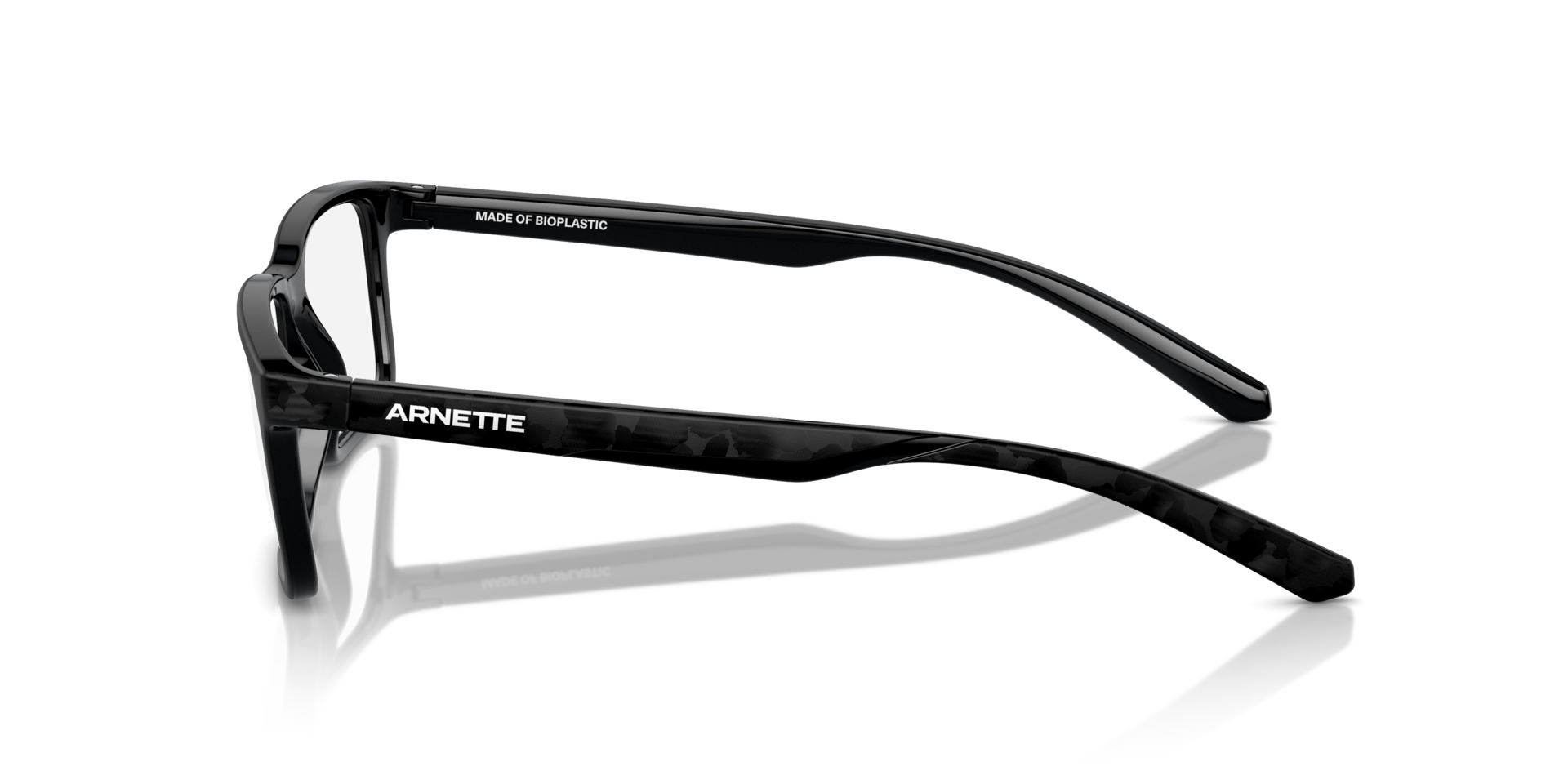 AN7253 Recycled Black KunststofEyeglass Frames van B24, Zijaanzicht