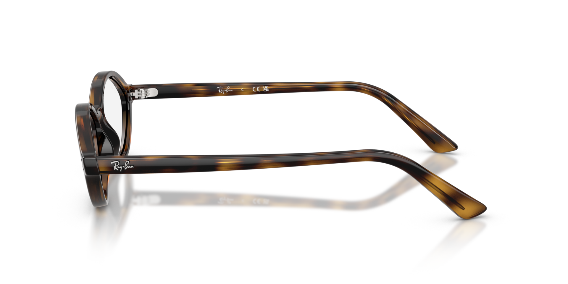 RB7265 Havana KunststoffEyeglass Frames von B24, Seitenansicht