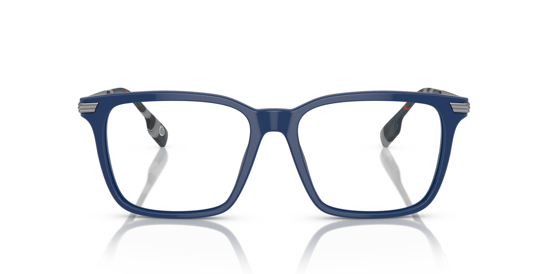 BE2378 Blauw AcetaatEyeglass Frames van B24, Vooraanzicht