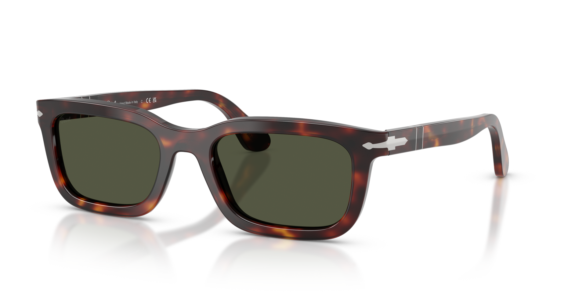 PO3396S Havana AcetatSunglass Frames von B24, Dreiviertelansicht