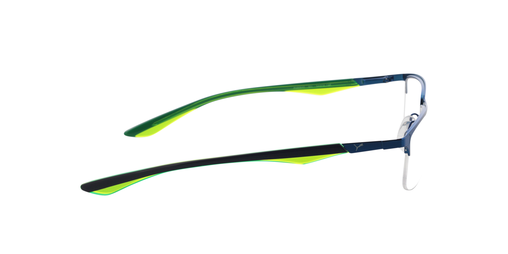 PU0064O Blau MetallEyeglass Frames von B24, Seitenansicht