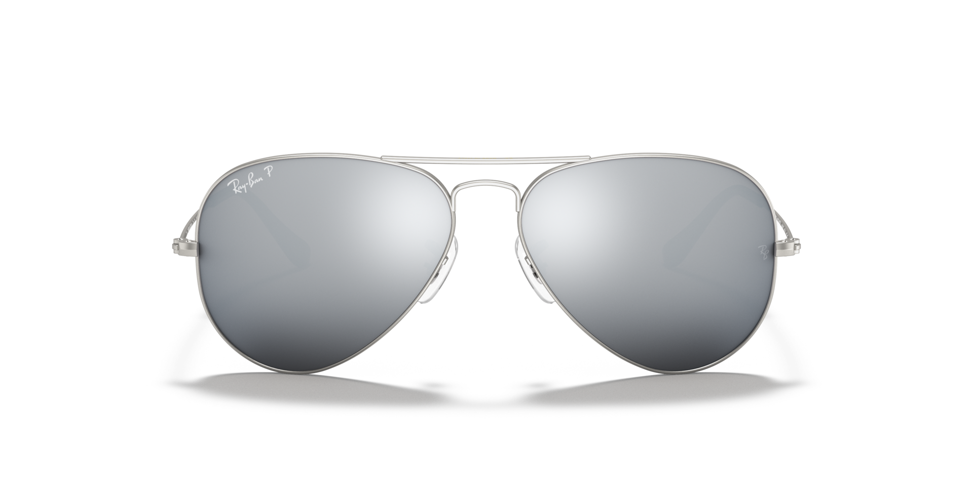 RB3025 Zilver MetaalSunglass Frames van B24, Vooraanzicht