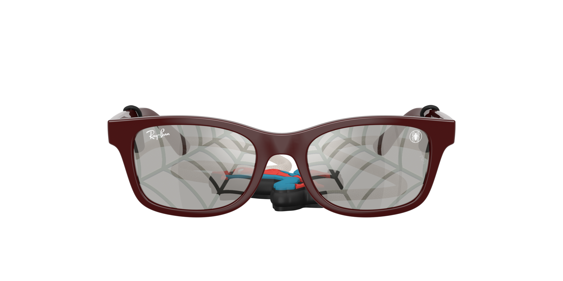 RB9086S Dunkelrot KunststoffSunglass Frames von B24, mit getönten Gläsern