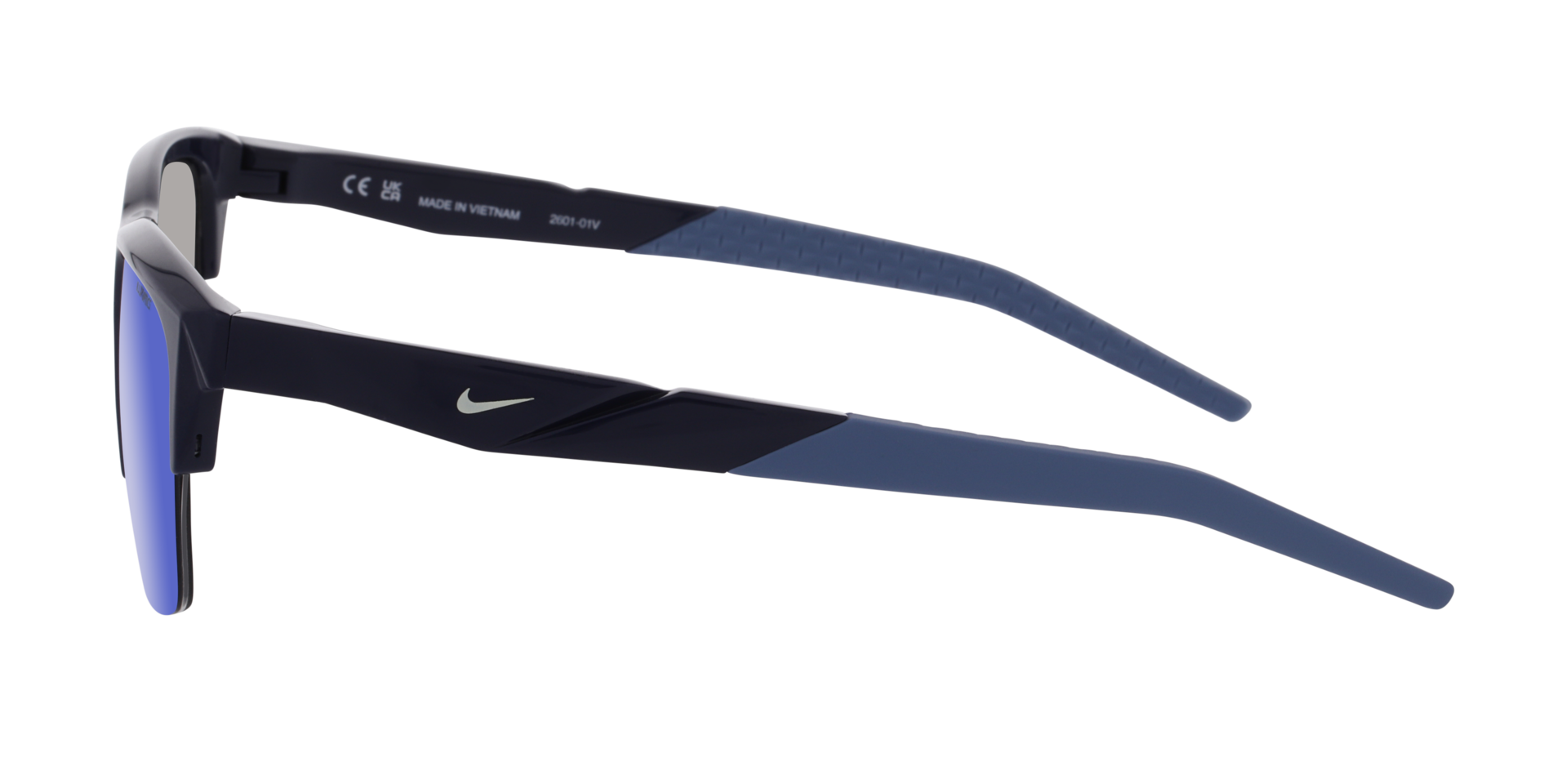 Nike Radeon Ware Ir4369X Dunkelblau KunststoffSunglass Frames von B24, Seitenansicht