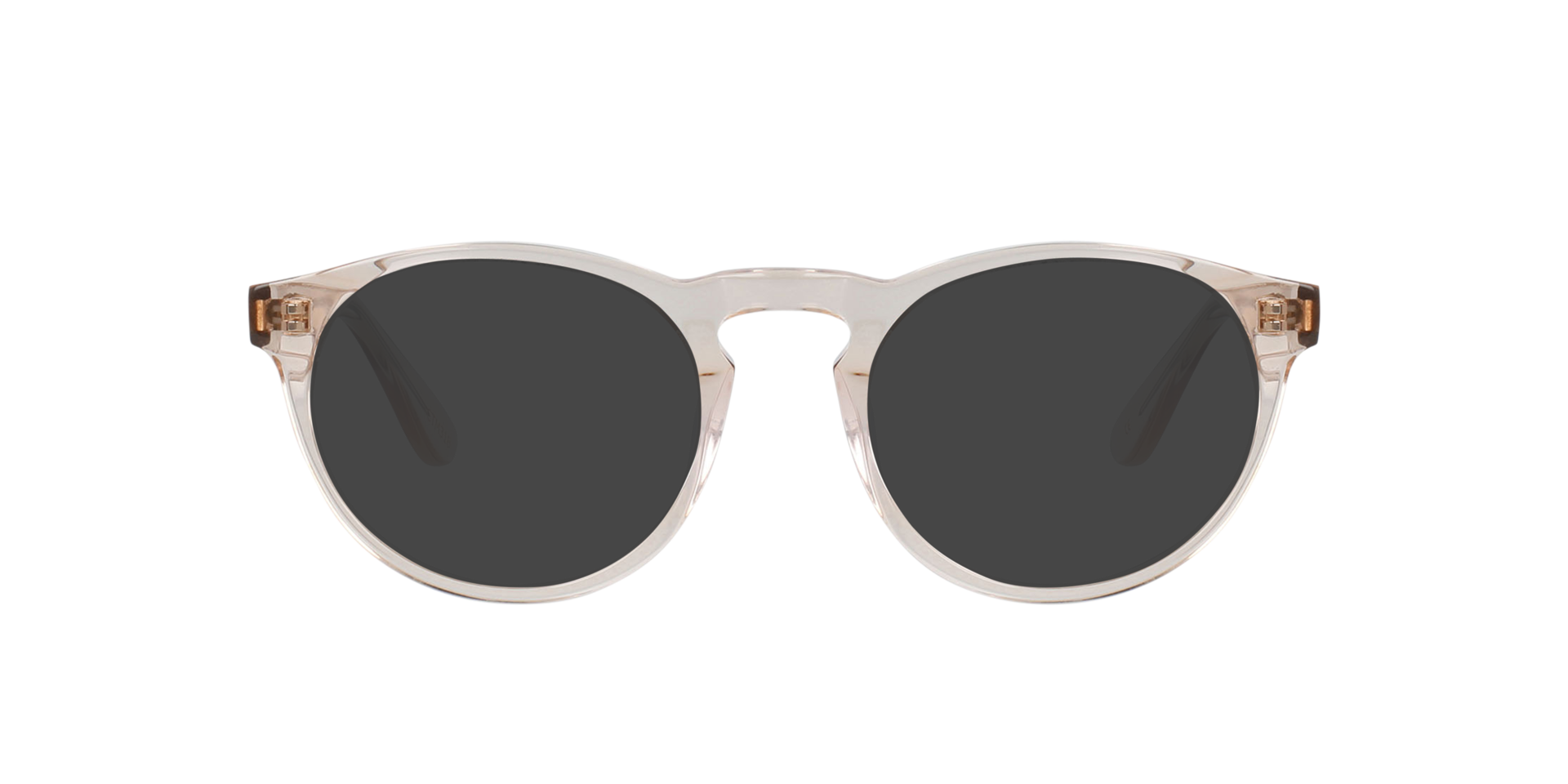 Steven S. Crystal Peach AcetaatEyeglass Frames van B24, met getinte lenzen