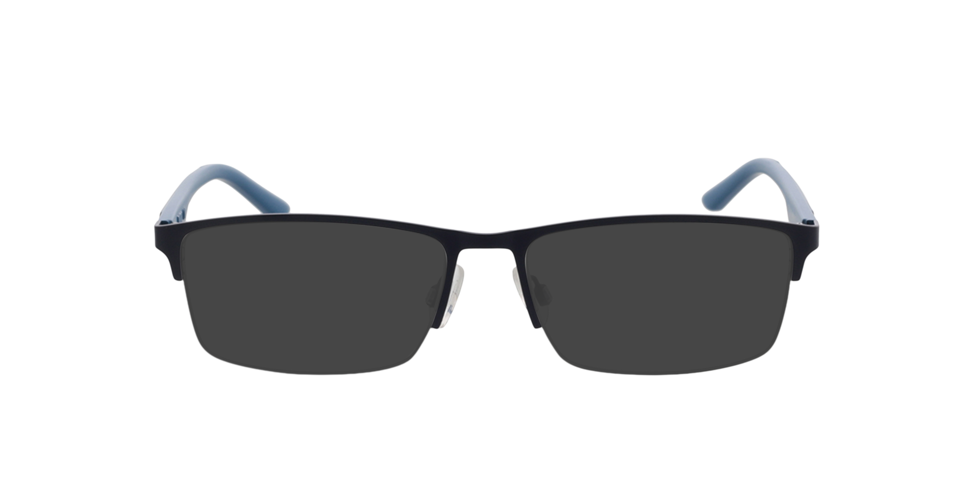 PU0373O Blau MetallEyeglass Frames von B24, mit getönten Gläsern
