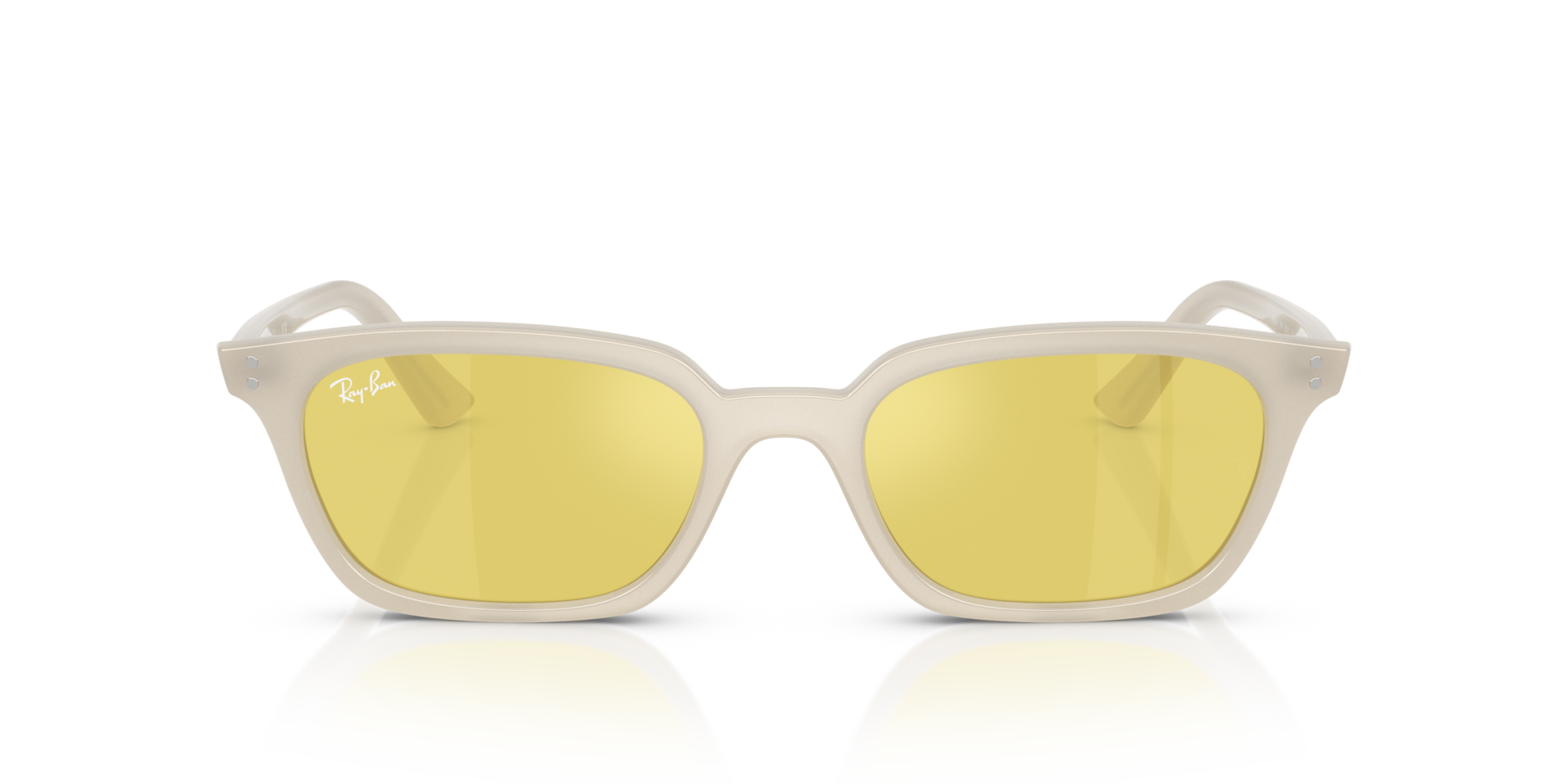 RB4456 Cloudy Warm White KunststofSunglass Frames van B24, Vooraanzicht