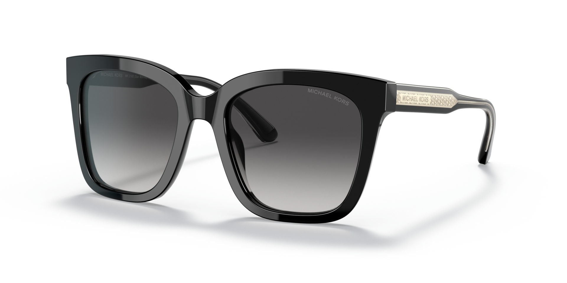 MK2163 Schwarz AcetatSunglass Frames von B24, Dreiviertelansicht