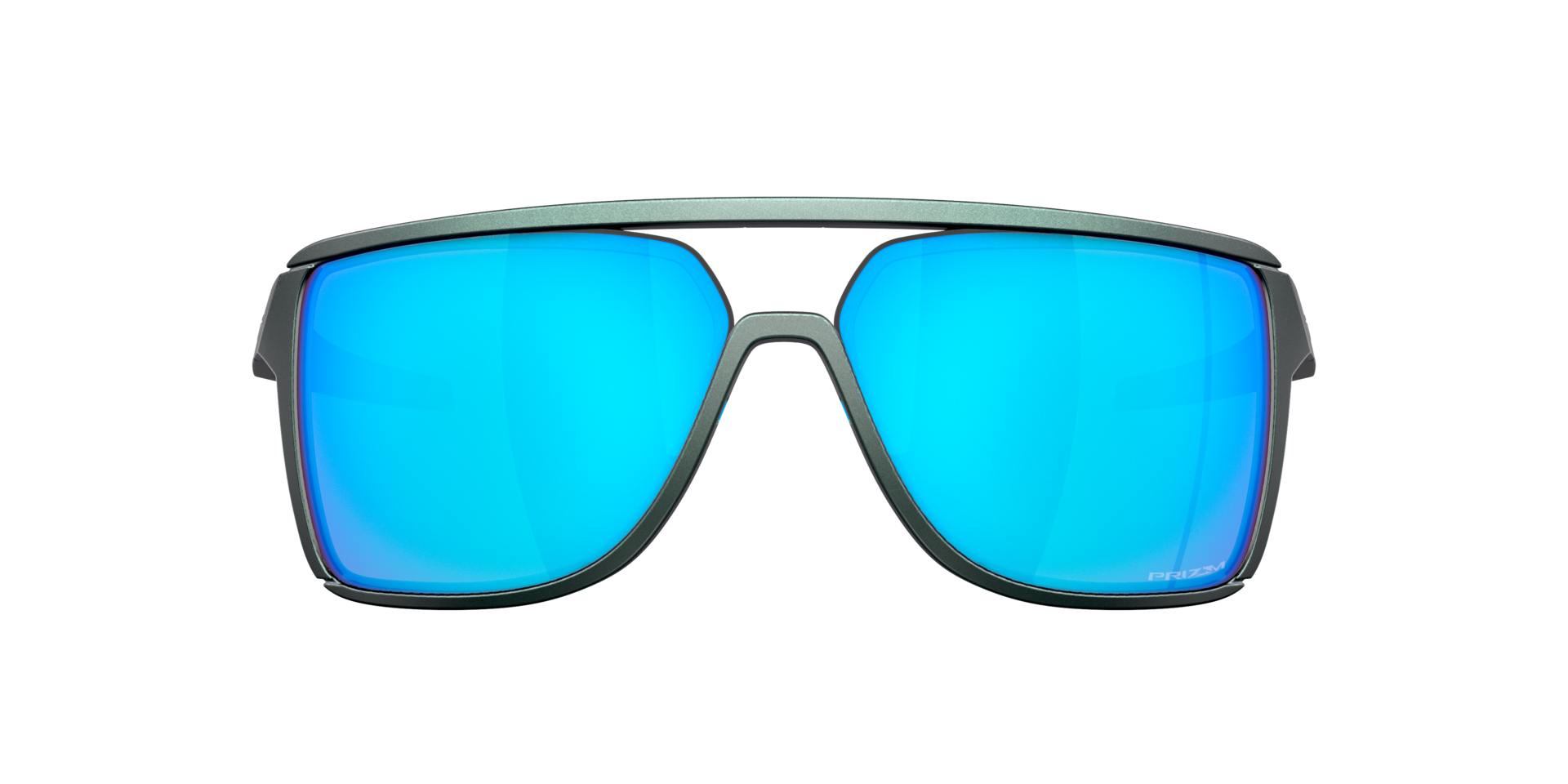 Castel Matte Silver & Blue Colorshift KunststoffSunglass Frames von B24, mit getönten Gläsern