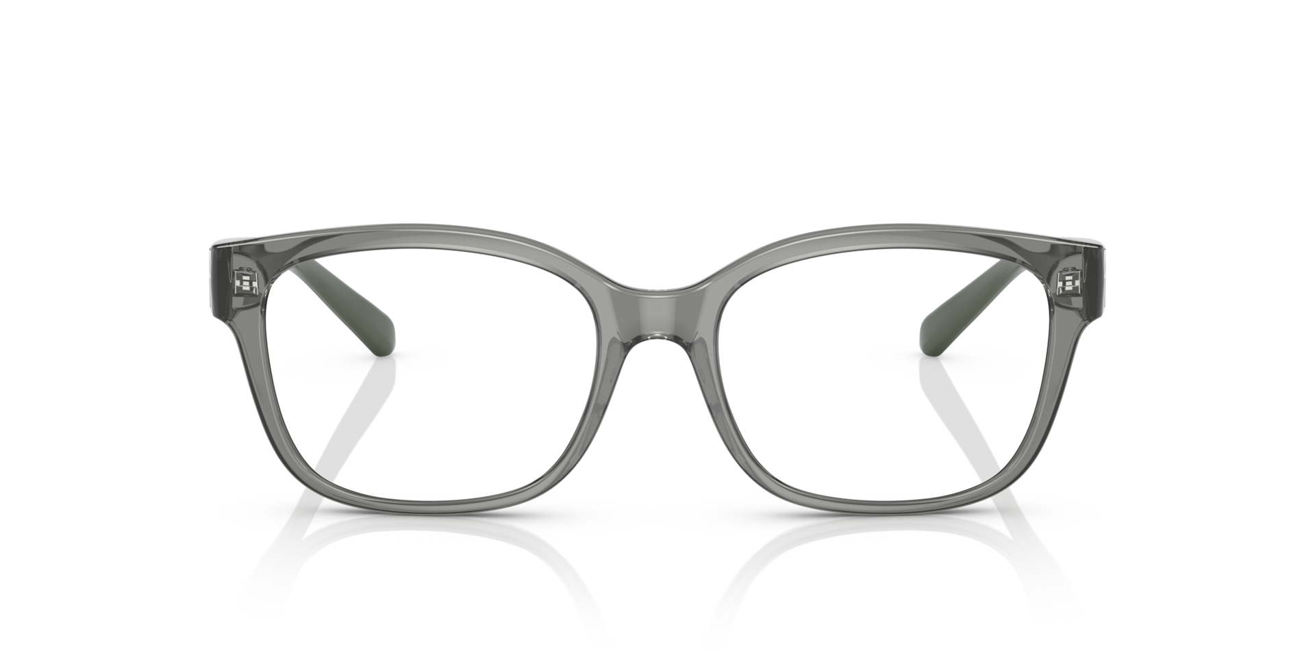 AX3098 Shiny Transparent Green KunststoffEyeglass Frames von B24, Vorderansicht