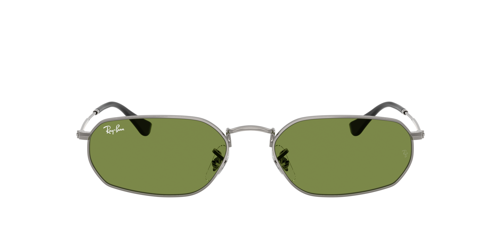 RB3947 Staalgrijs MetaalSunglass Frames van B24, met getinte lenzen