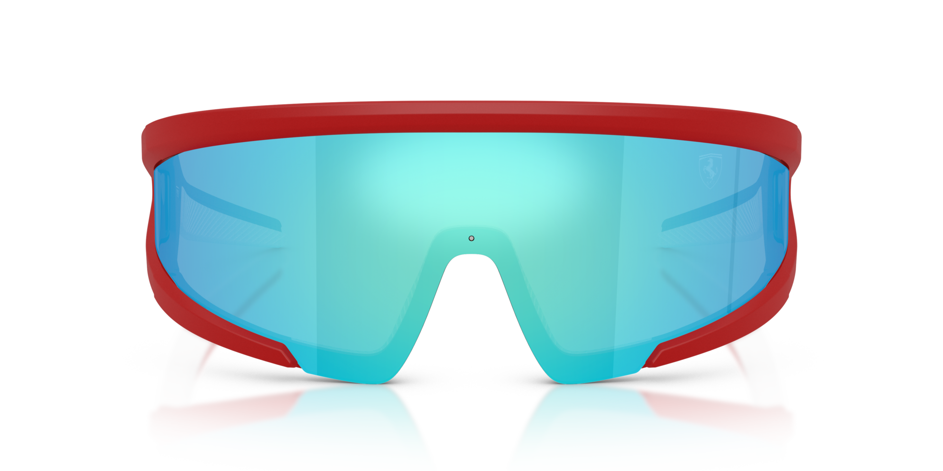 FZ6038U Red Matte KunststoffSunglass Frames von B24, Vorderansicht