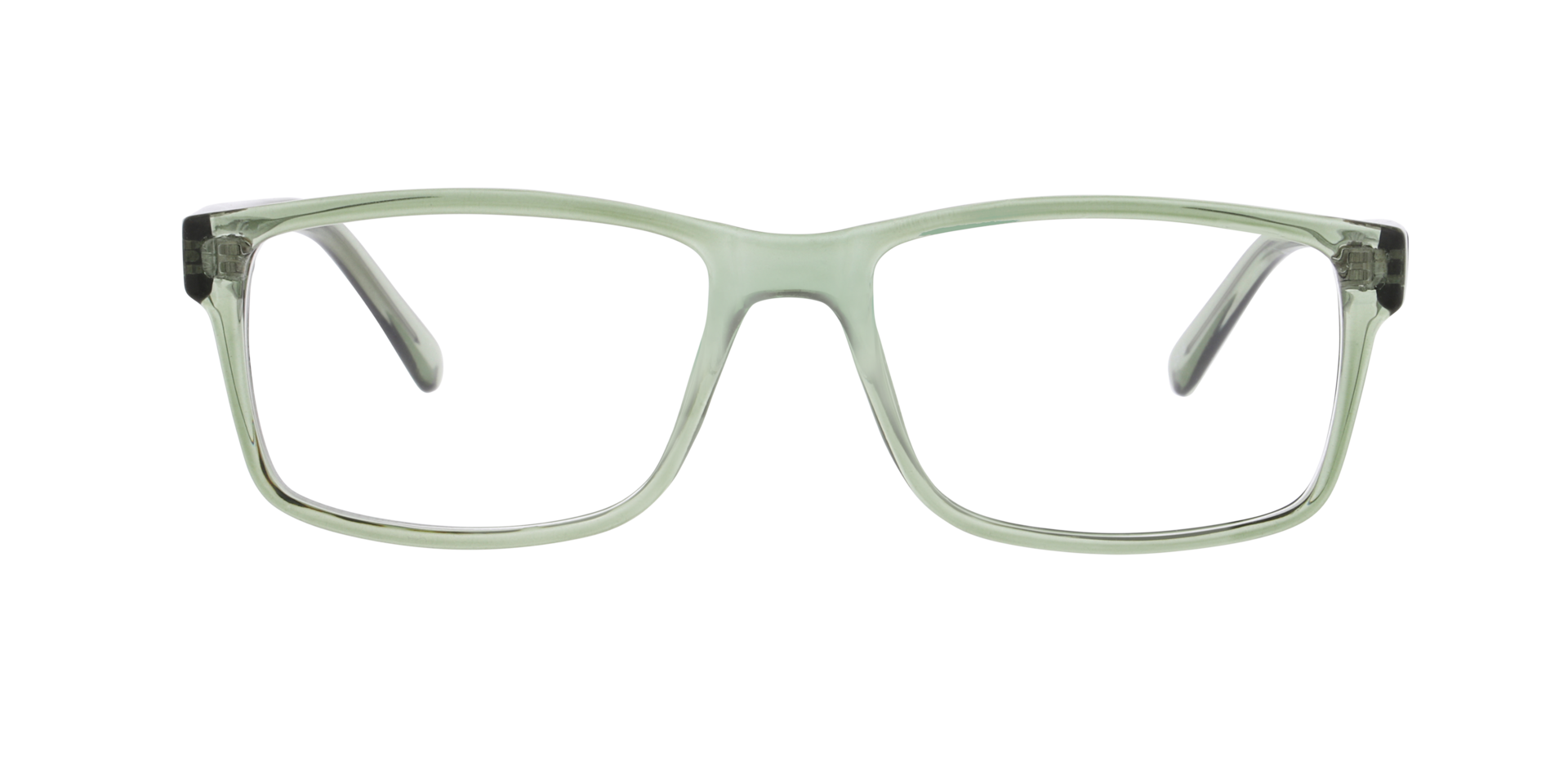 Pascal Crystal Grün KunststoffEyeglass Frames von B24, Vorderansicht