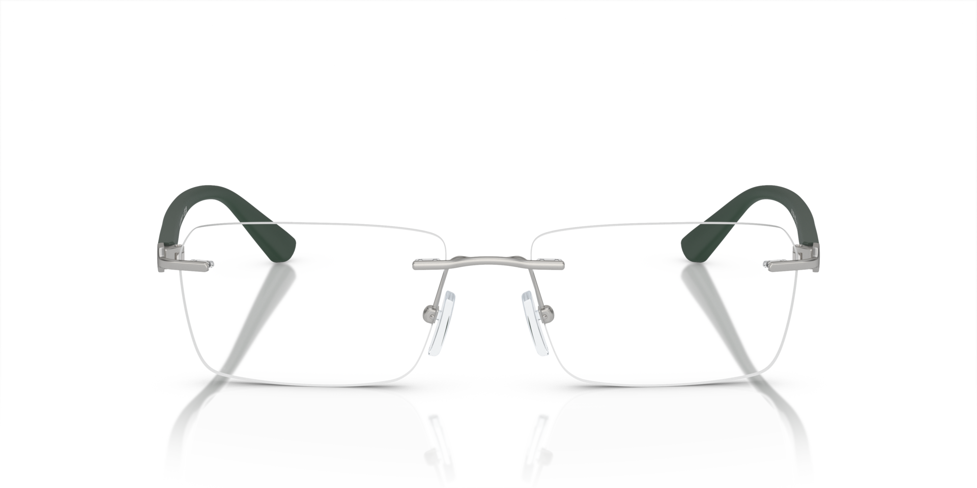 AX1064 Matte Silver MetallEyeglass Frames von B24, Vorderansicht