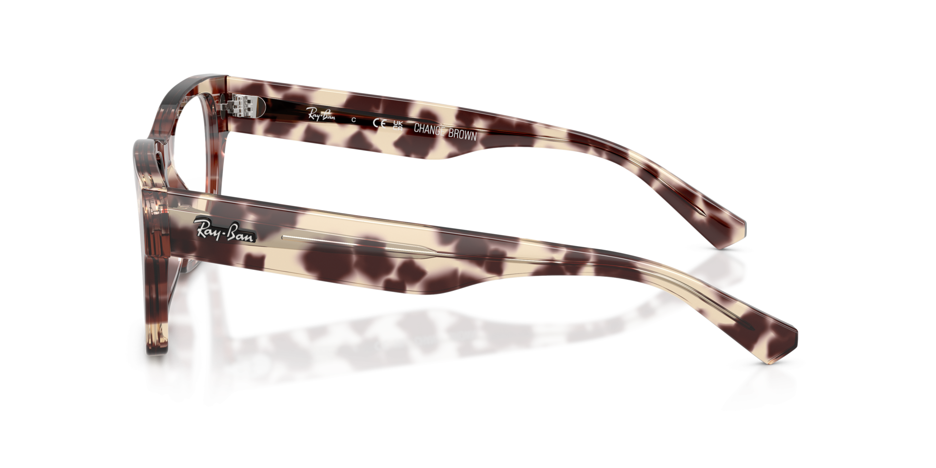 RB5448 Havana Brown AcetaatEyeglass Frames van B24, Zijaanzicht