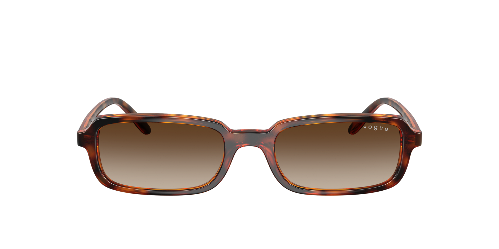 VO5666S Donker Havana KunststofSunglass Frames van B24, met getinte lenzen