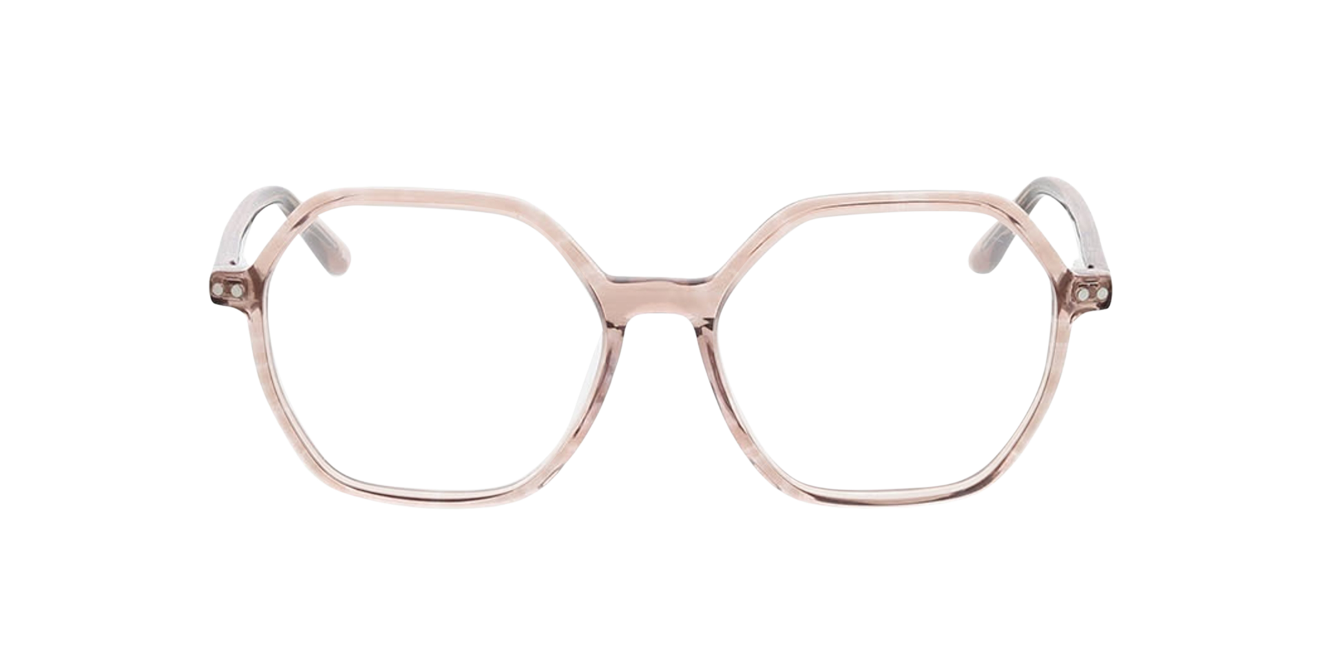 Nizza Beige hoorn AcetaatEyeglass Frames van B24, Vooraanzicht