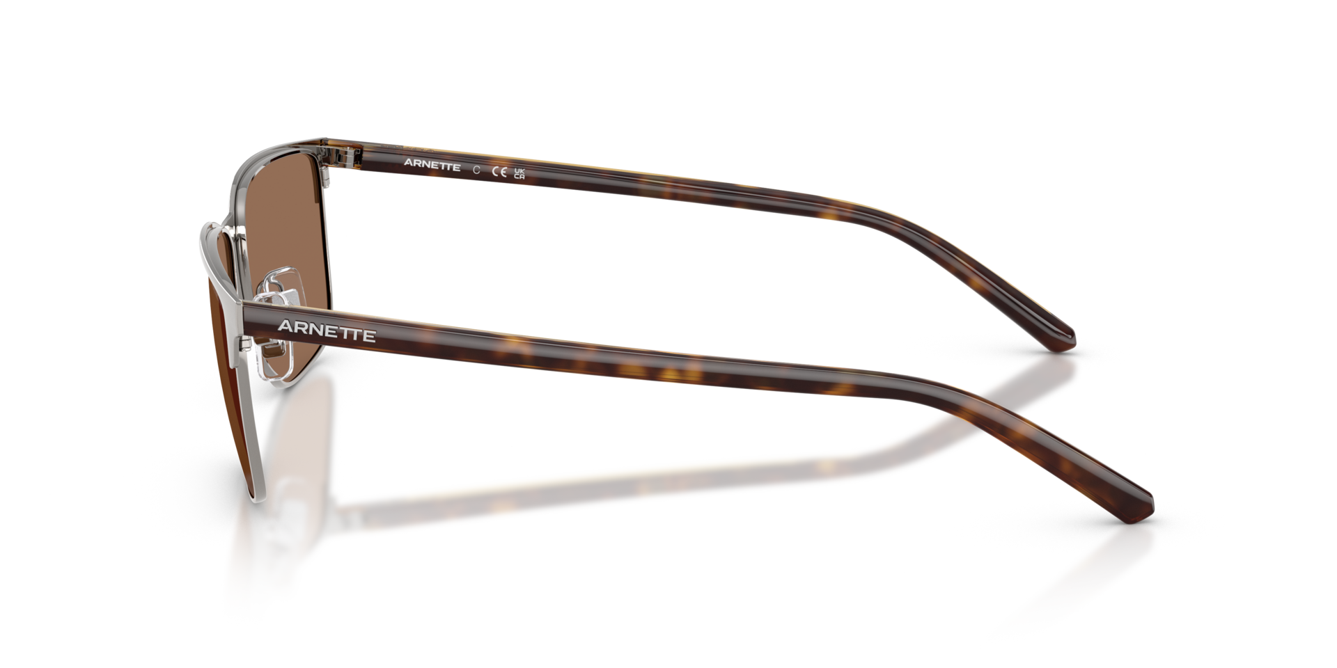 AN3094 Brushed Gunmetal MetallSunglass Frames von B24, Seitenansicht