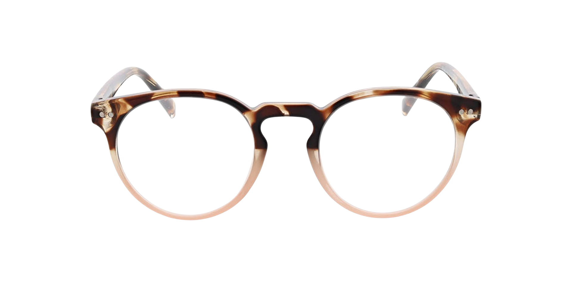 San Jose Havana  &  kristal roze KunststofEyeglass Frames van B24, Vooraanzicht