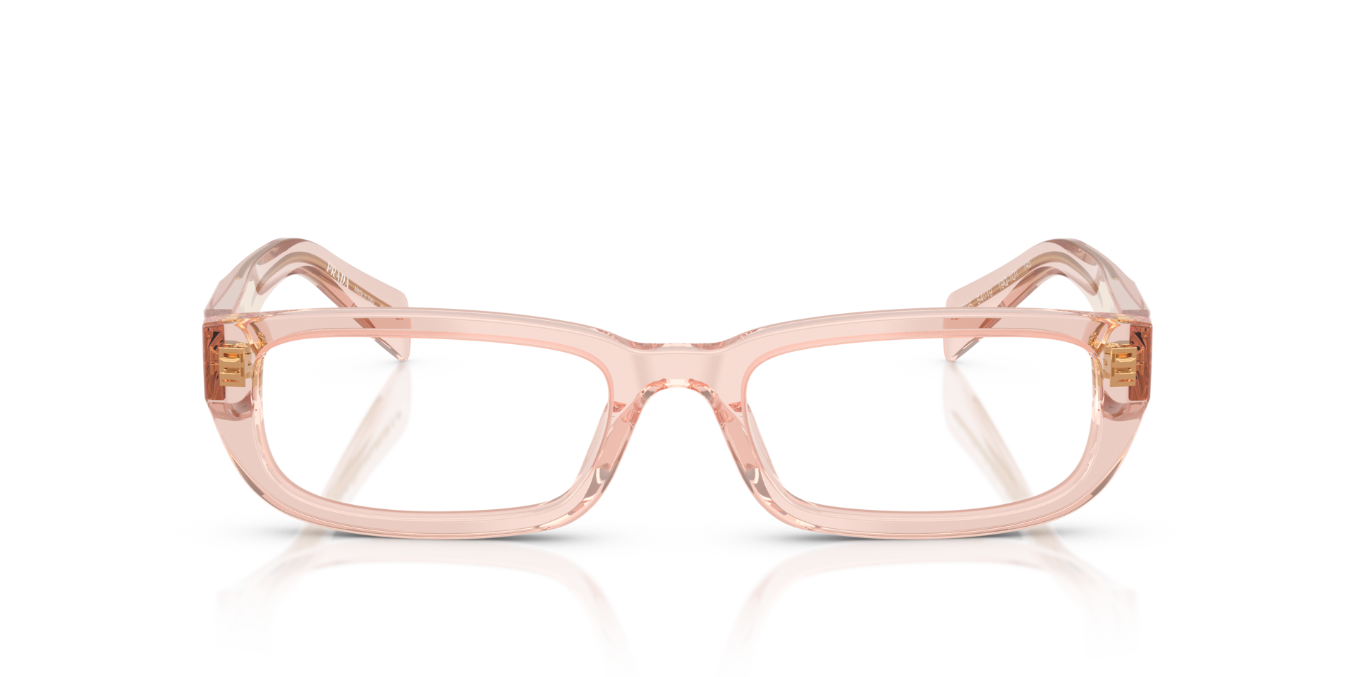 PR B05V Transparent Peach AcetatEyeglass Frames von B24, Vorderansicht