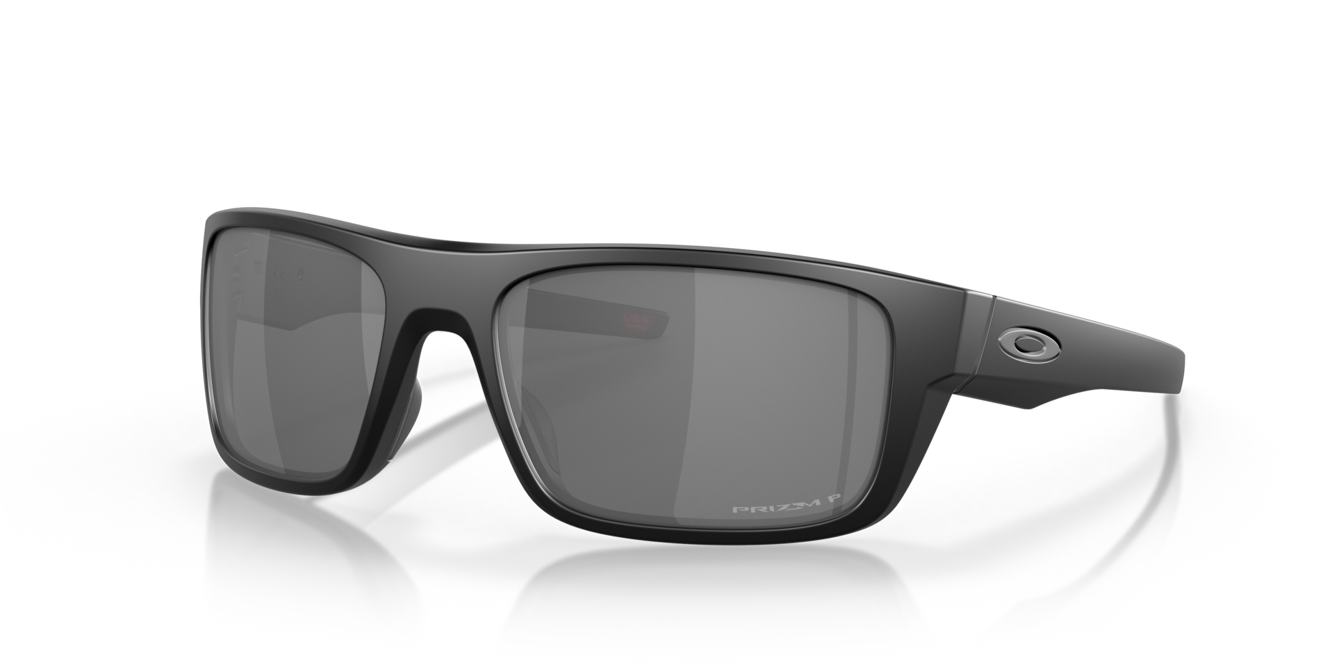 Drop Point™ Matt Schwarz KunststoffSunglass Frames von B24, Dreiviertelansicht