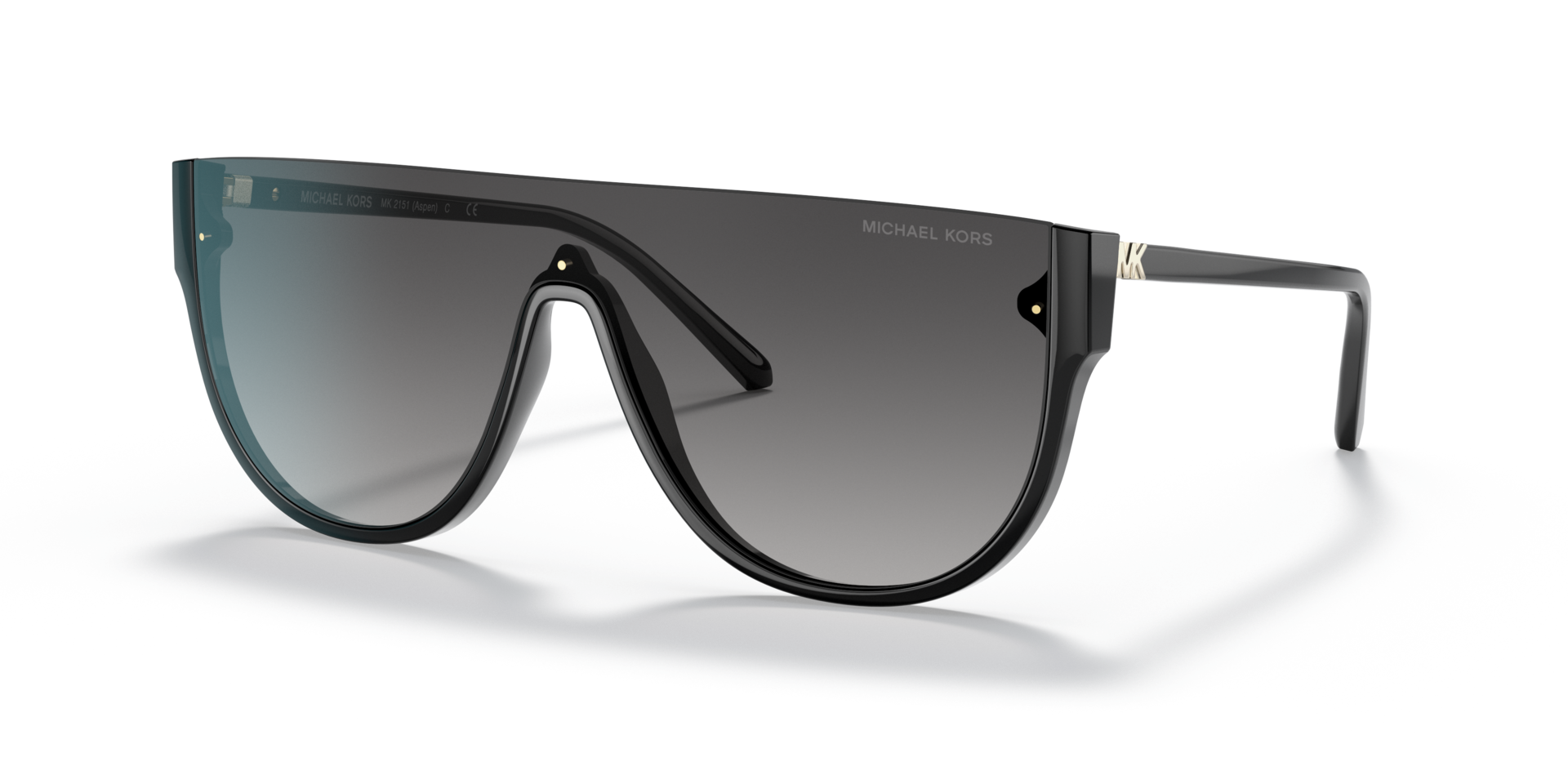 MK2151 Bio Schwarz KunststoffSunglass Frames von B24, Dreiviertelansicht