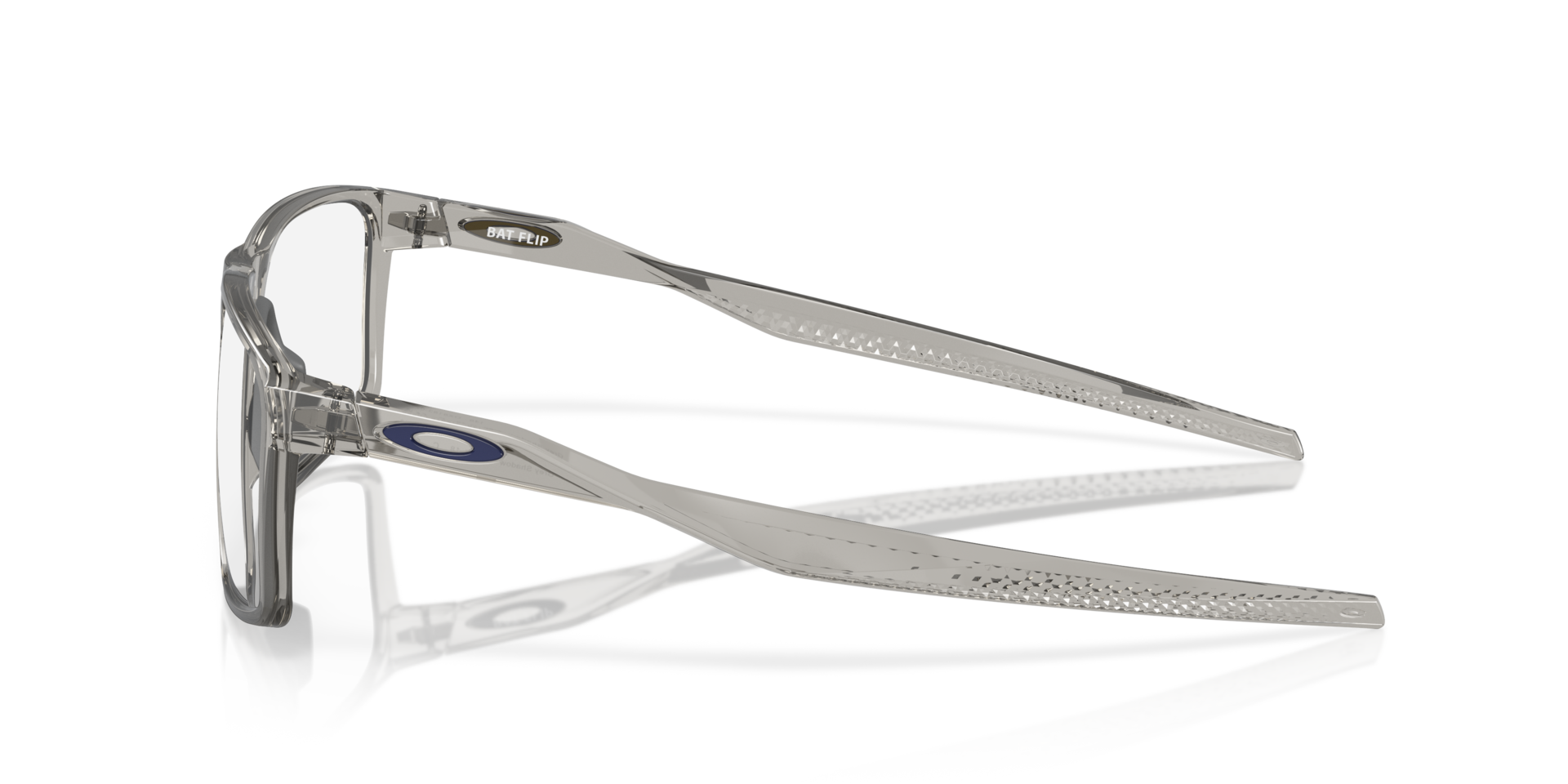 Bat Flip Grey Shadow KunststoffEyeglass Frames von B24, Seitenansicht