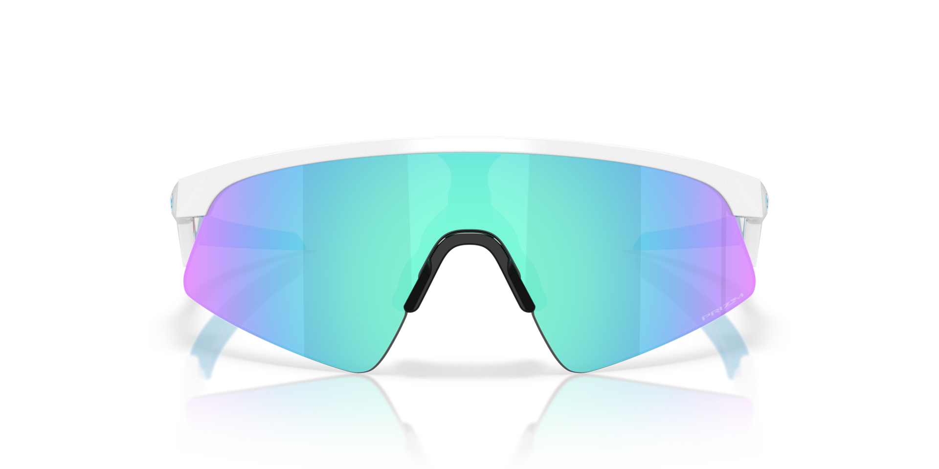Resistor Sweep® (Youth Fit) Glanzend wit KunststofSunglass Frames van B24, Vooraanzicht
