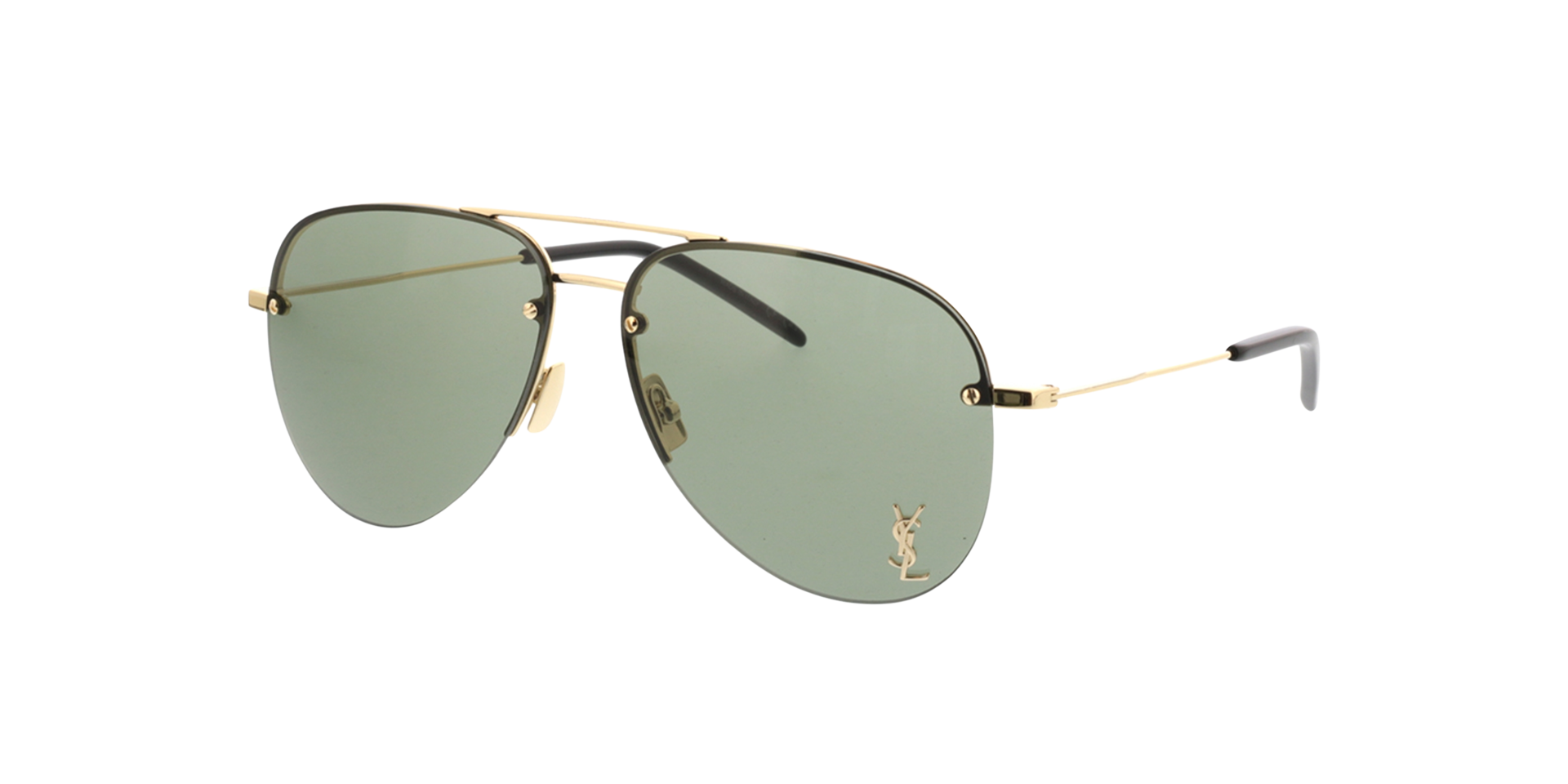 CLASSIC 11 M Goud MetaalSunglass Frames van B24, Hoekweergave