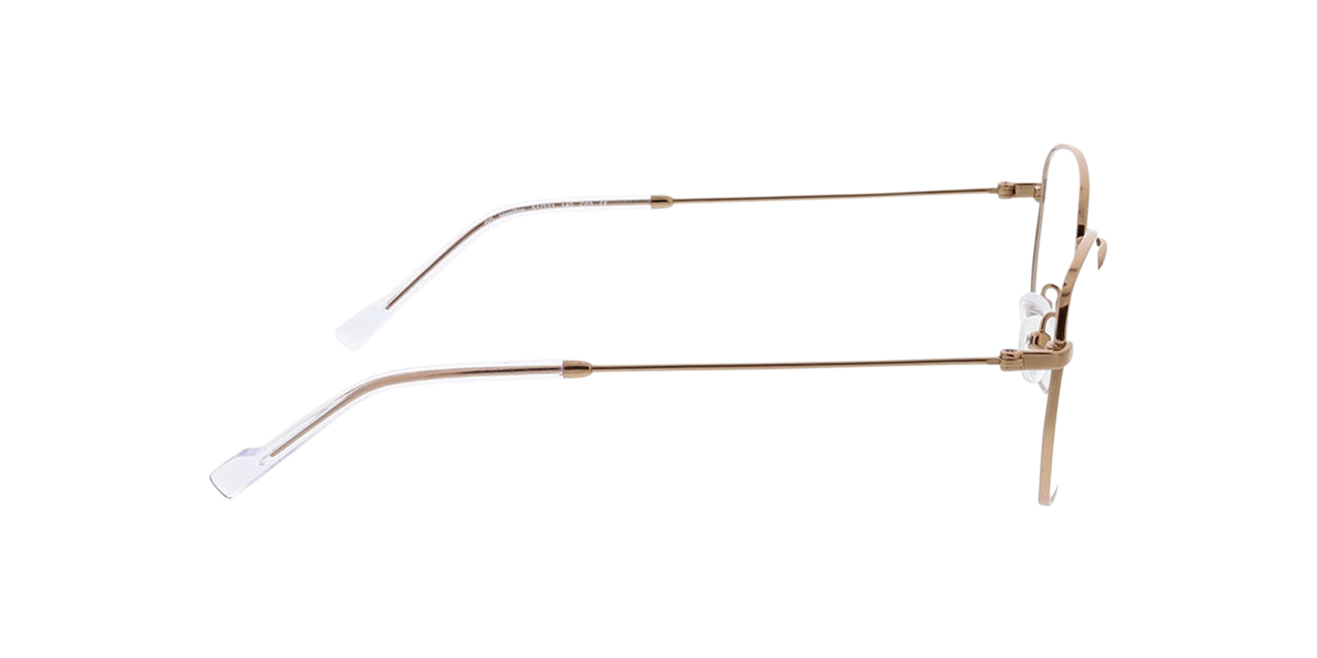 Halifax Copper  &  Crystal MetallEyeglass Frames von B24, Seitenansicht