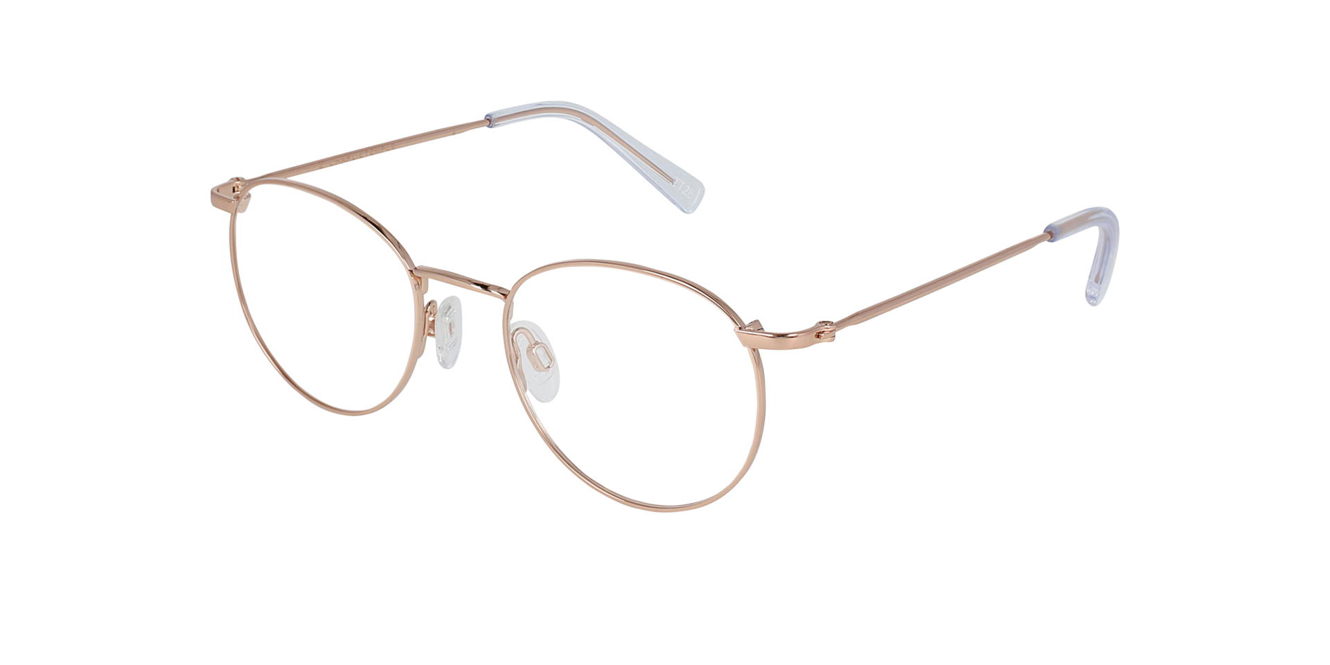 Ceo Rose Gold Titanium TitaanEyeglass Frames van B24, Hoekweergave
