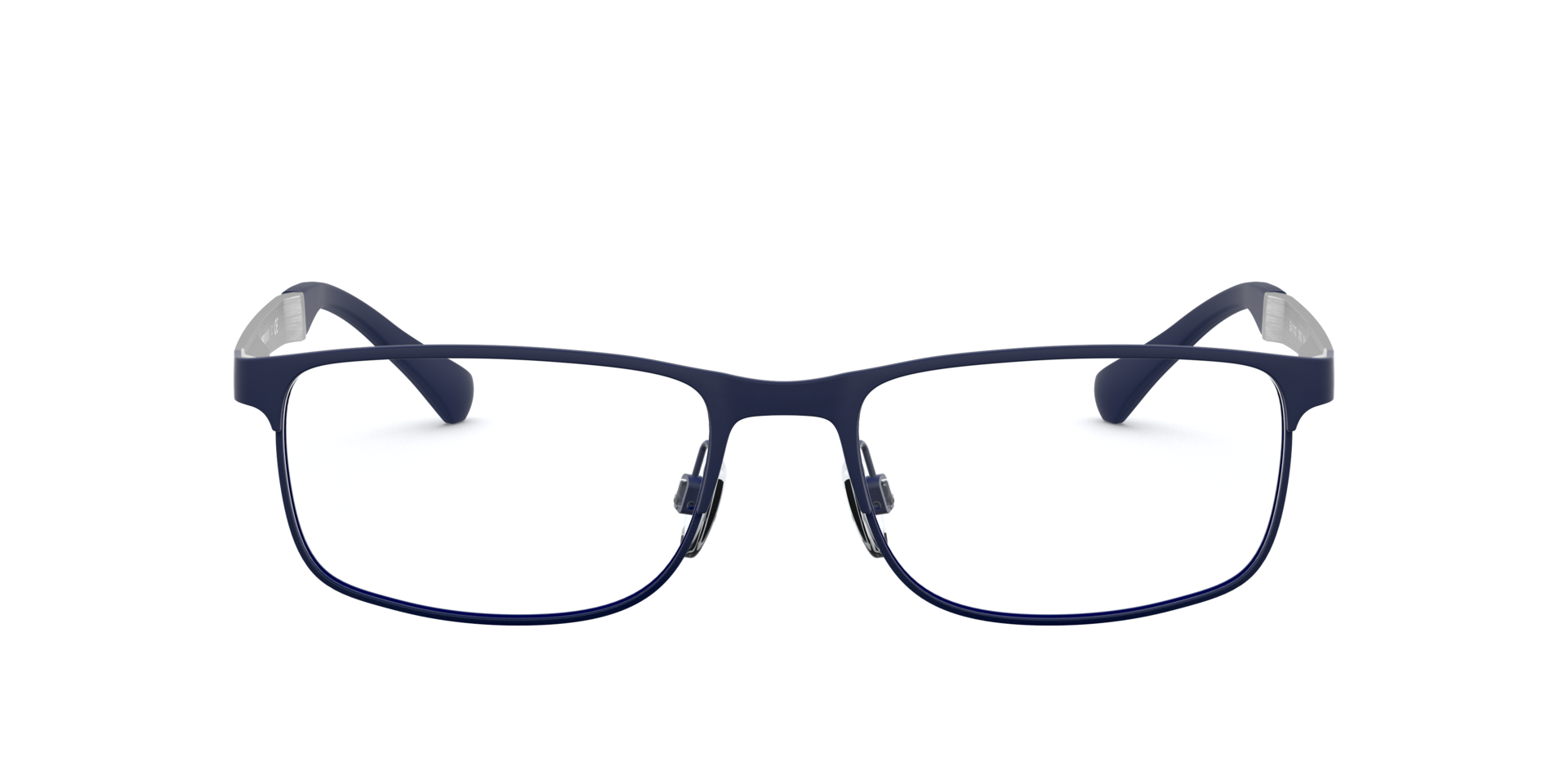 EA1112 Rubber blauw MetaalEyeglass Frames van B24, Vooraanzicht