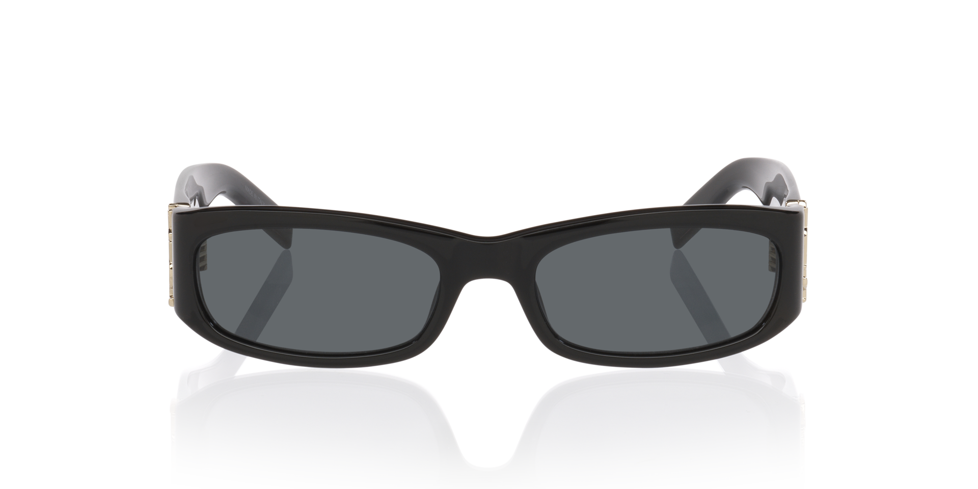 SLM152 Zwart AcetaatSunglass Frames van B24, Vooraanzicht