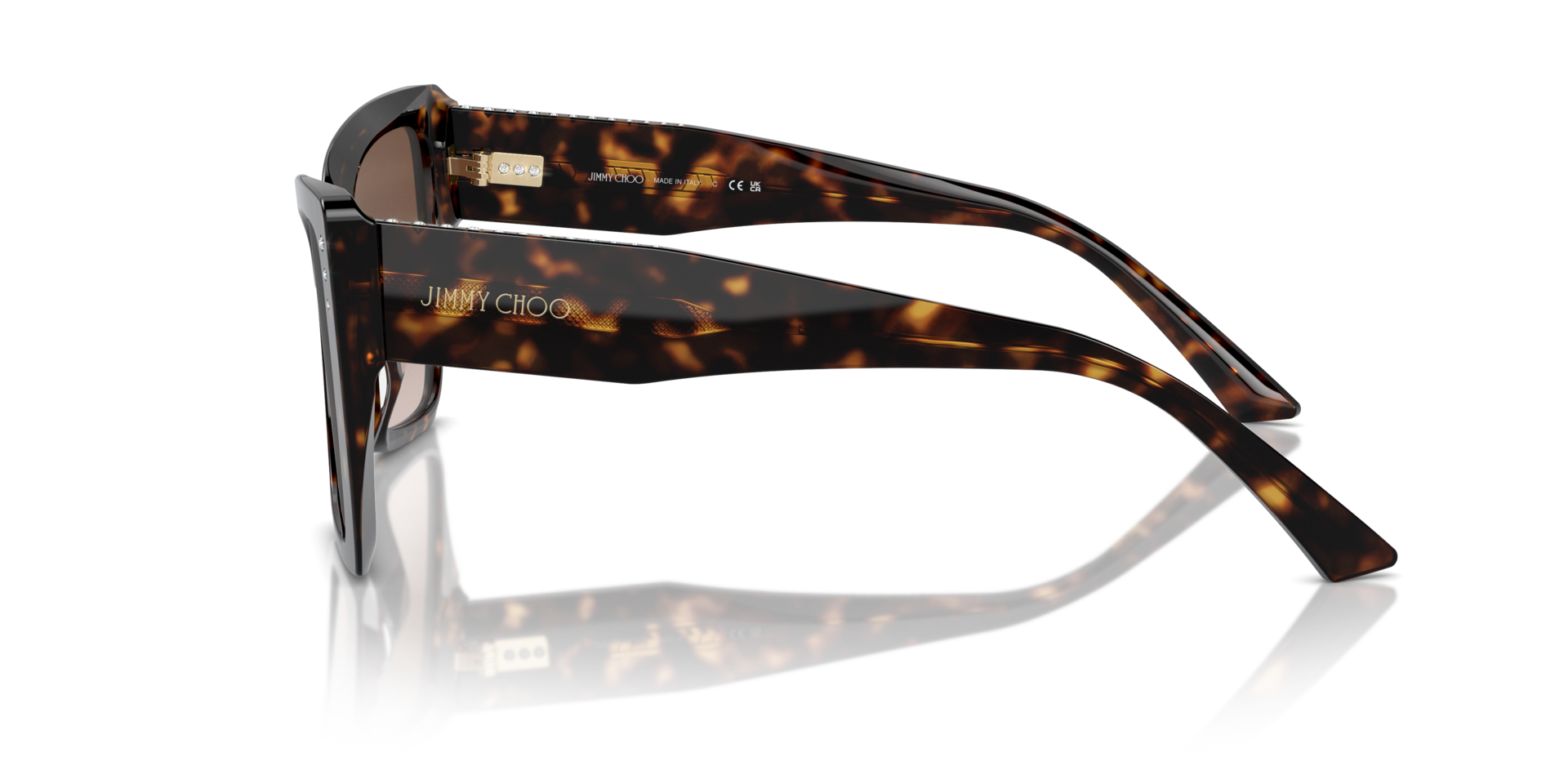 JC5001B Havana AcetatSunglass Frames von B24, Seitenansicht