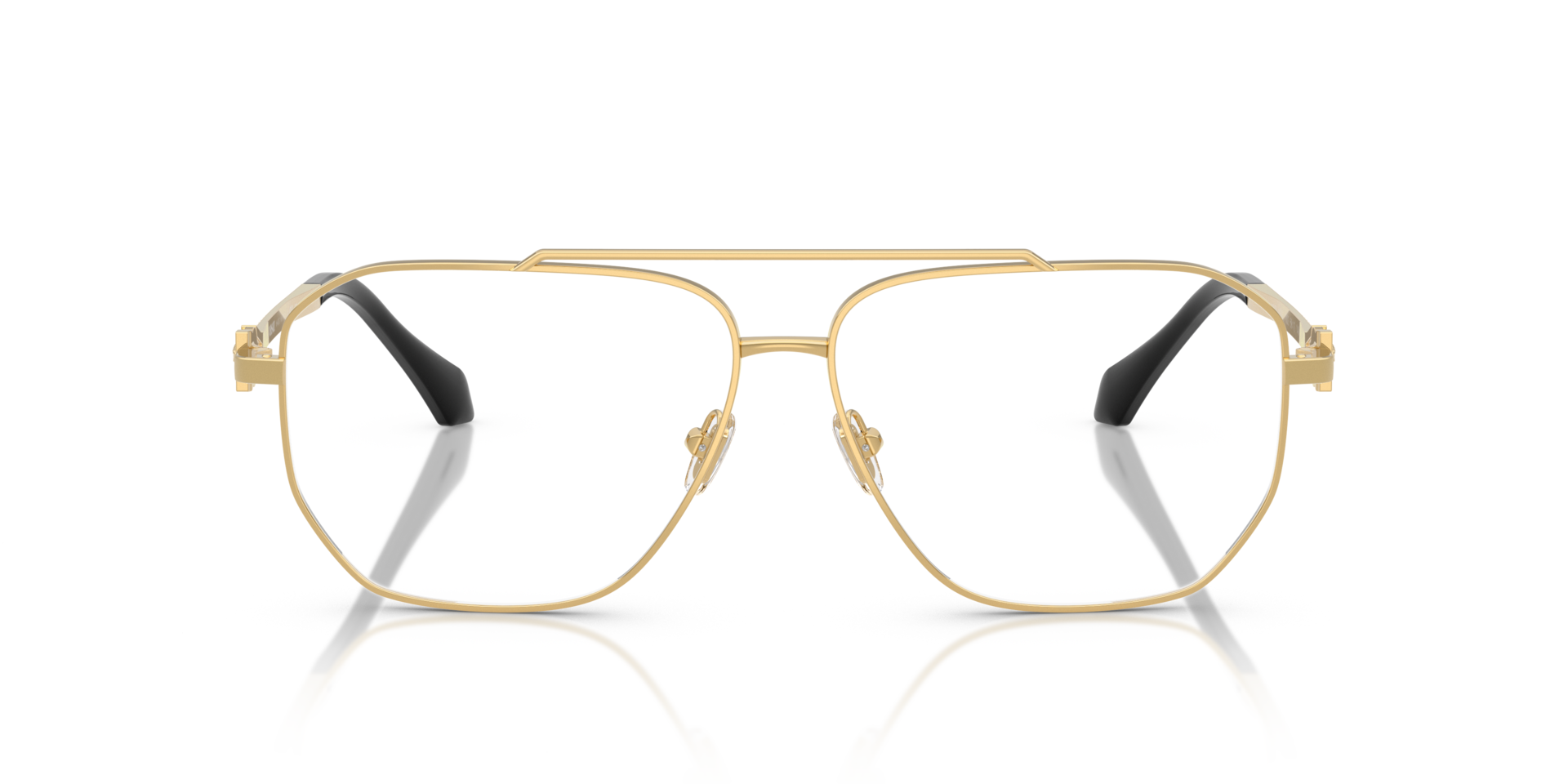 VE1307 Gold MetallEyeglass Frames von B24, Vorderansicht