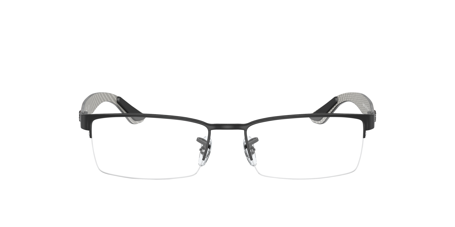 RB8412 Schwarz MetallEyeglass Frames von B24, Vorderansicht