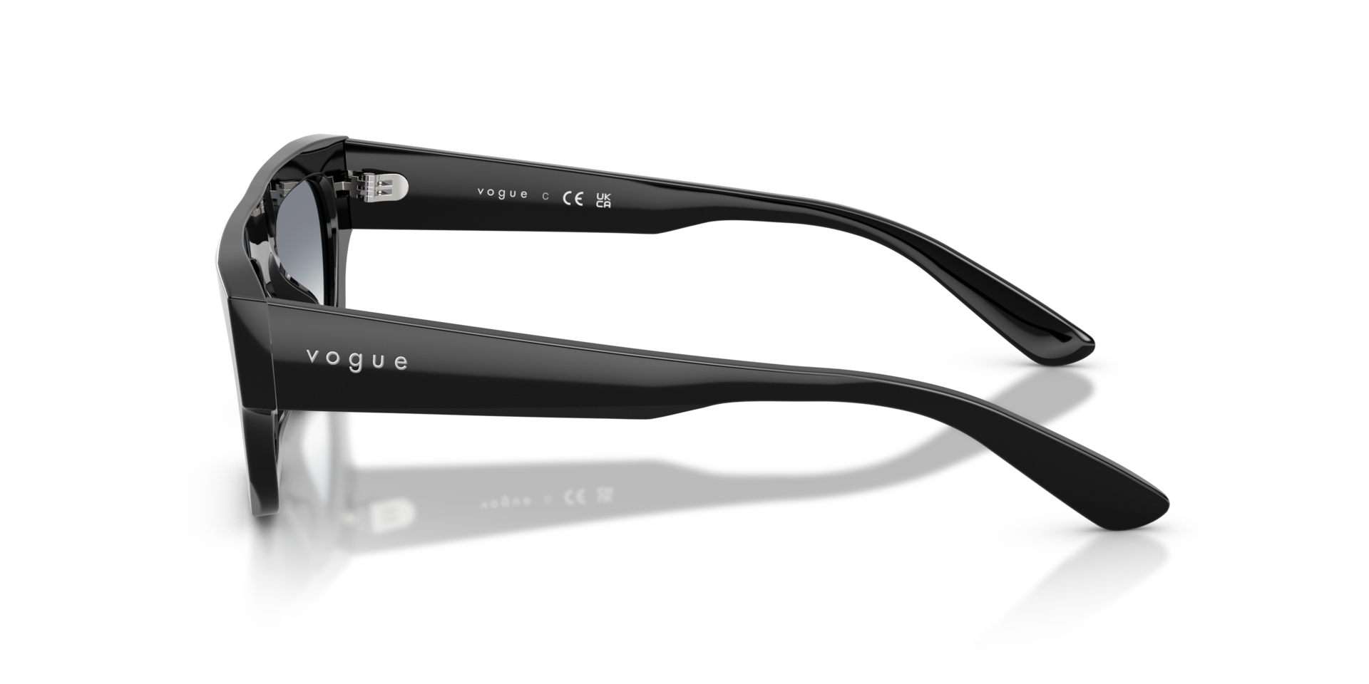 VO5694SU Schwarz AcetatSunglass Frames von B24, Seitenansicht