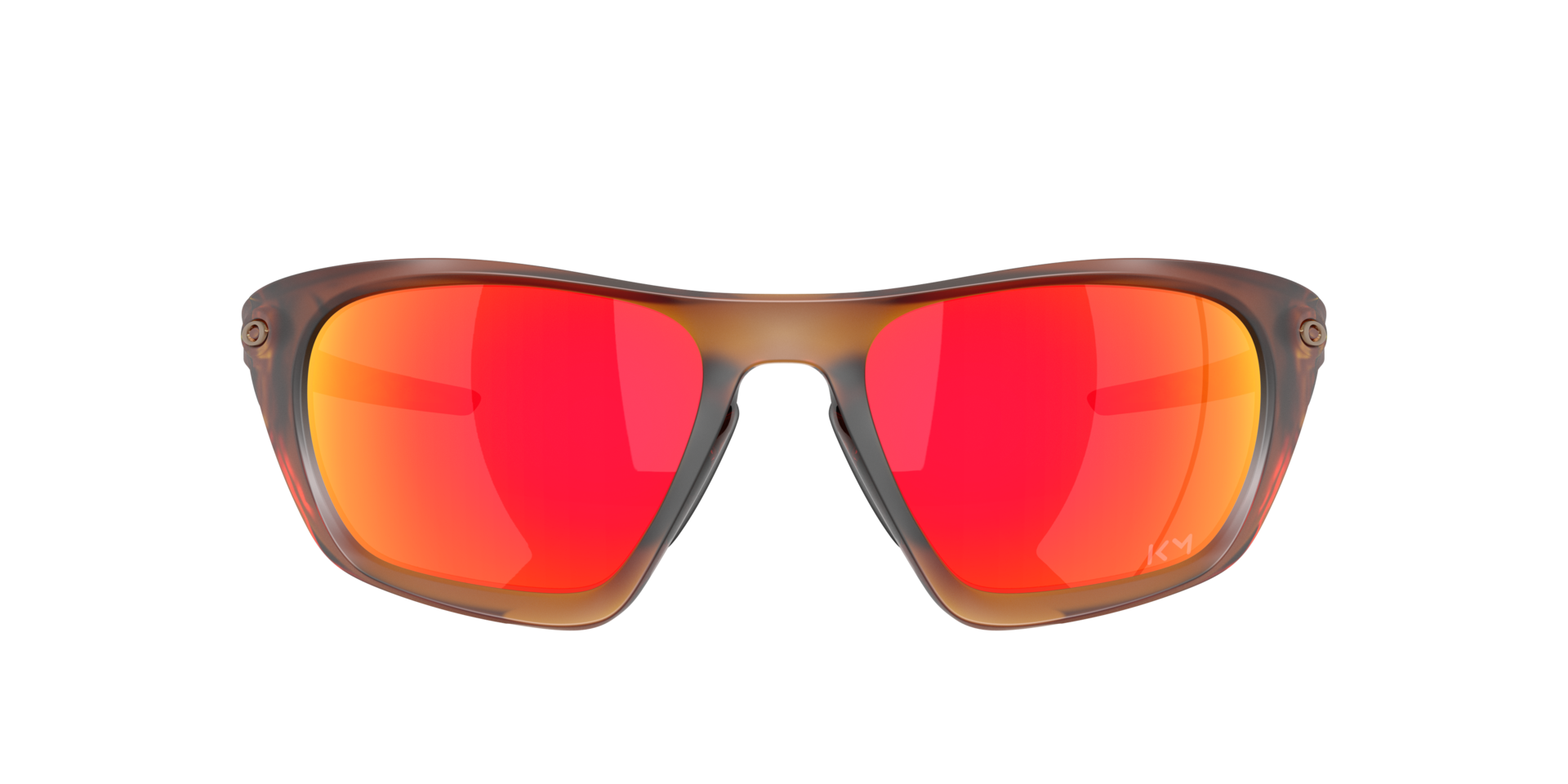 Kylian Mbappé Signature Series Lateralis Matte Dark Amber KunststofSunglass Frames van B24, met getinte lenzen