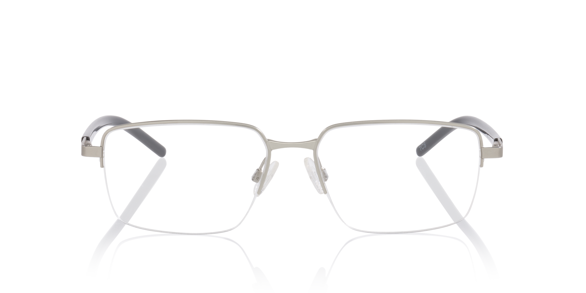 Pu0538O Zilver MetaalEyeglass Frames van B24, Vooraanzicht