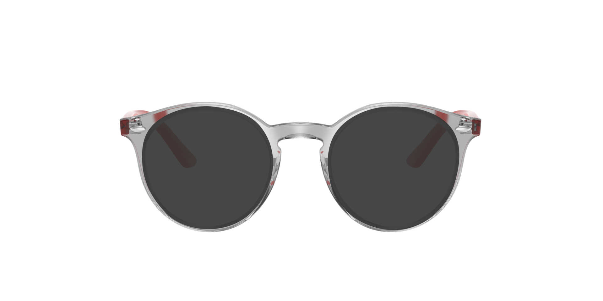 RB1594 Grau transparent KunststoffEyeglass Frames von B24, mit getönten Gläsern