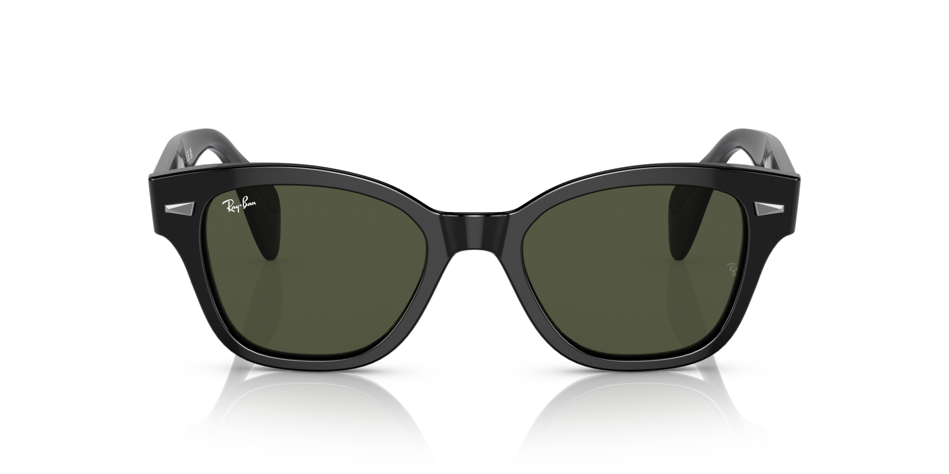 RB0880S Zwart KunststofSunglass Frames van B24, Vooraanzicht