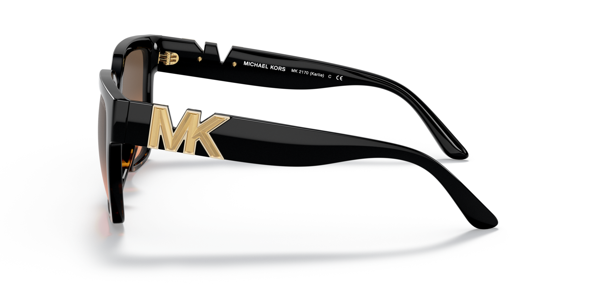 MK2170U Schwarz & Tortoise dunkel KunststoffSunglass Frames von B24, Seitenansicht