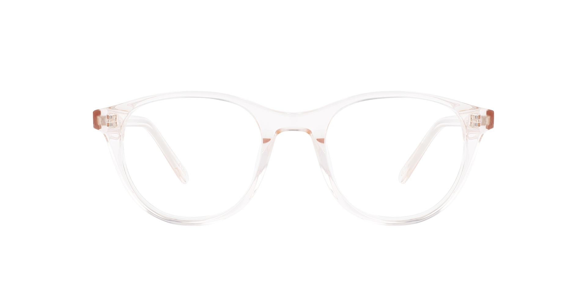 Airin Crystal Peach AcetaatEyeglass Frames van B24, Vooraanzicht