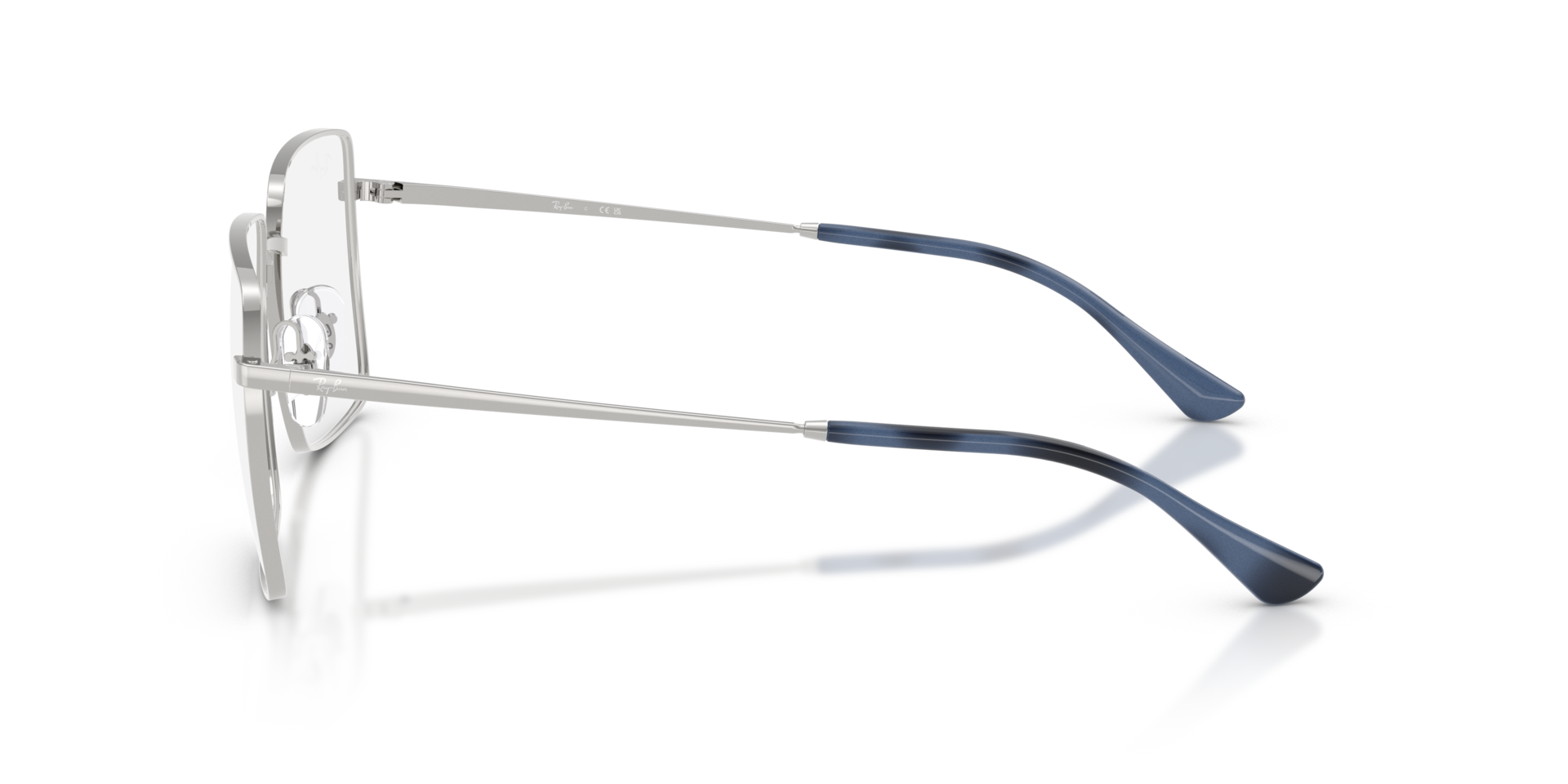 RB6553 Silber MetallEyeglass Frames von B24, Seitenansicht