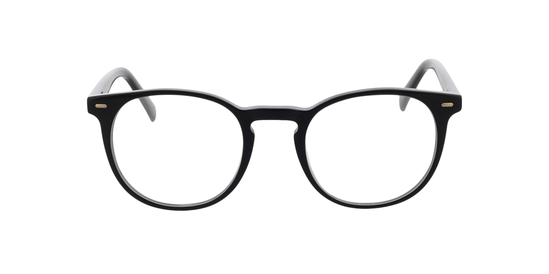 Fargo Schwarz AcetatEyeglass Frames von B24, Vorderansicht